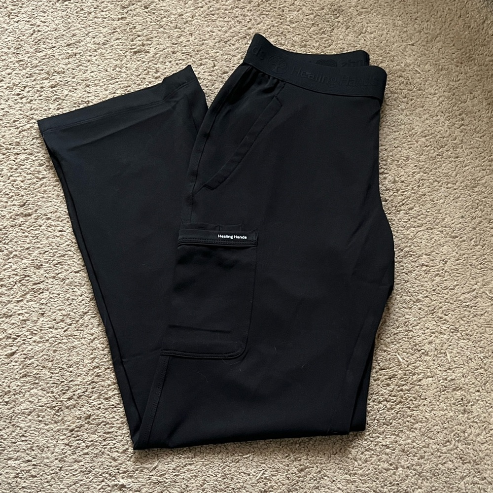 Healing Hands Classic Black Scrub Pants